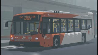 Maple Transit Commission (Roblox) | Novabus LFS 1726 on the Line 2 Shuttle