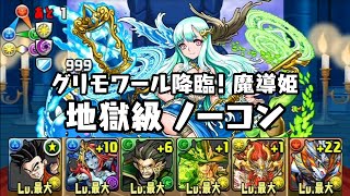 パズドラ グリモワール降臨！ 魔導姫 地獄級 アルティメット孫 悟飯×白光炎隼神・ホルス 多色PT