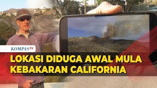 Warga Tunjukkan Lokasi Diduga Awal Mula Kebakaran California