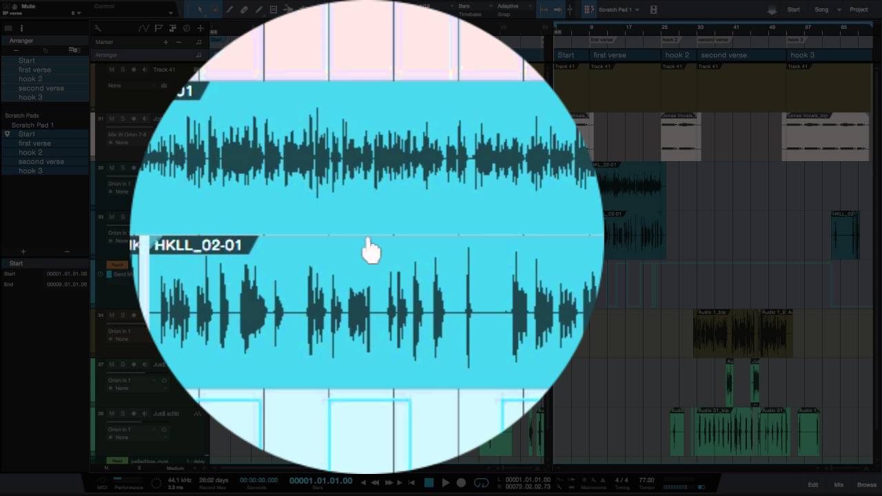 Using Scratch Pad For Multiple Song Versions In Studio One 3 - YouTube