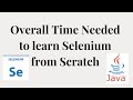 Overall time needed to learn Selenium from Scratch#Selenium#Java#Automation