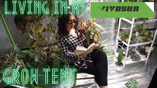 HUGE PLANT SURPRISE!! VIVOSUN GROW TENT REVIEW