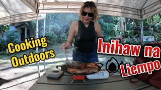 Cooking Outdoors ASMR, Inihaw na Liempo