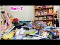 Stationery Organization / Craft Supplies / Desktop Makeover / How I Organize ( part - 2 )