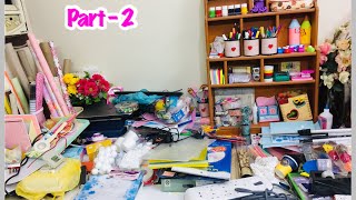 Stationery Organization / Craft Supplies / Desktop Makeover / How I Organize ( part - 2 )