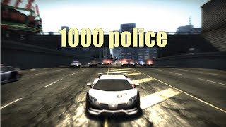 how long lamborghini aventador last against 1000 police | Need for speed most wanted