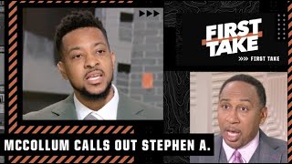 CJ McCollum CALLS OUT Stephen A. for his Warriors take 👀 | First Take
