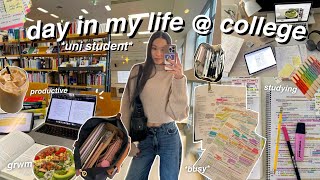 DAY IN MY LIFE as a college student!! (studying, classes, homework, productive) *NYU student*