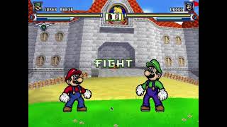 Mugen Super Mario (Kairi AI) vs Super Luigi SM853 (Poyochan AI)