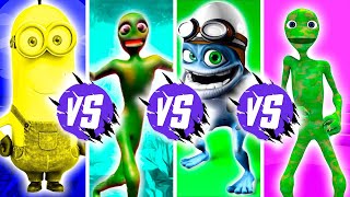 SPEED CHALLENGE DAME TU COSITA vs ABGEJA NAMI vs Crazy Frog vs Minions WRONG COLOR DANCE Alien Green