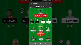 SLK  VS  SKN  DREAM 11  TEAM  PREDICTION | THE  6ixty
