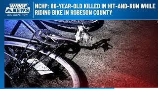 NCHP: 86-year-old killed in hit-and-run while riding bike in Robeson County