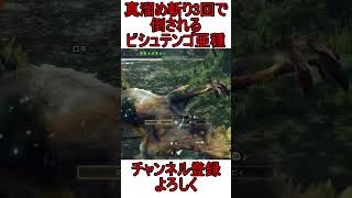 大剣の真溜め斬り3回で倒されるビシュテンゴ亜種【モンハンサンブレイク:NS版】#サンブレイク#ビシュテンゴ亜種#モンハン