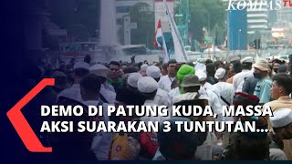 Gelar Unjuk Rasa di Kawasan Patung Kuda, Inilah 3 Tuntutan yang Disuarakan Pengunjuk Rasa...