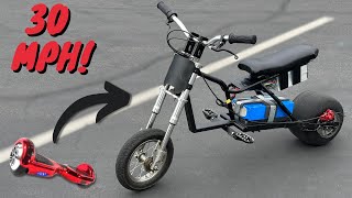 I built an INSANE minibike out of a HOVEROARD???