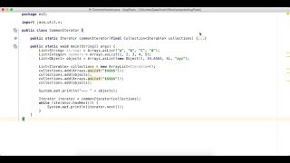 Implementations of common iterator for several collections in Java