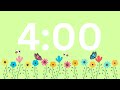 Spring Day 4 Minute Timer | Classroom Timer | Flower Timer | Spring Countdown