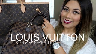 ♡ SPEEDY VS NEVERFULL COMPARISON, PROS, \u0026 CONS | LOUIS VUITTON ♡