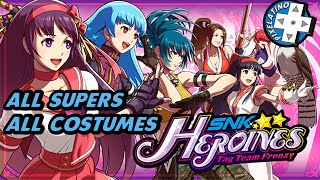 SNK Heroines: All the super specials with all the costumes