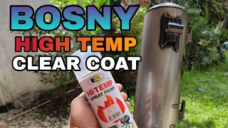 BOSNY HIGH TEMP CLEAR COAT REVIEW | TOP COAT PAINT |HIGH TEMP CLEAR | SHEEPVLOGS | REVIEW