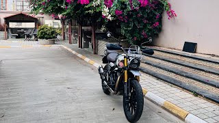 BREAKFAST RIDE🏍️ at Hill top restaurant 100kms| Triumph Scrambler 400x | @OfficialTriumph @DJI