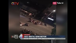 Mengerikan!! Beginilah Detik-detik Aksi Brutal Geng Motor Aniaya Pedagang Rokok - BIM 05/03