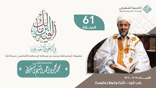 شرح ألفية ابن مالك||61 - باب  ( لو ) - (أمَّا) و(لولا) و(لوما)|| الشيخ محمد محمود الشنقيطي