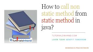 how to call non static method from static method in java | java interview preparation