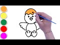 教你画一只可爱的小鸡，儿童简笔画视频教程，how to draw a chicken