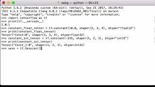 tf constant: Create Tensorflow Constant Tensor - TensorFlow Tutorial