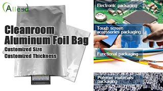 Aluminium Foil ESD Packaging Materials Moisture Barrier Bag Heat Sealed 45*43cm