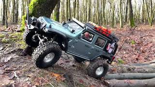 1/10 Scale Jeep Rubicon | Offroad Adventure DF-Models 4s-Pro #bygun #dfmodels #fusionse #crawler