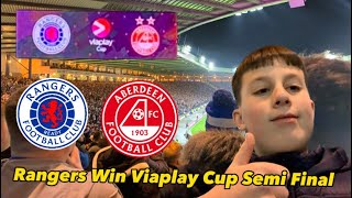 Rangers Win Viaplay Cup Semi Final - Rangers vs Aberdeen Matchday Vlog
