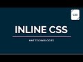 Inline CSS | How to use Inline CSS | Types Of CSS