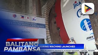 Tunnel boring machine launched in Camp Aguinaldo Station...