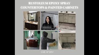 Update Old Countertops with Rustoleum Appliance Epoxy and Updating Cabinets for Cheap!