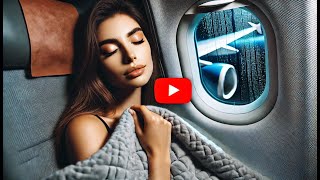 9 Hours Storm and Rain Outside the Airplane Window – Perfect for Sleep and Relaxation