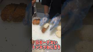 日本一デカいトンカツおにぎりを食べてみた…#shorts #タケヤキ翔