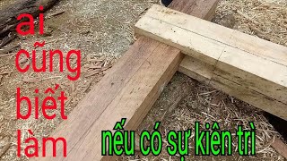 hướng dẫn cách cắt xà đầu cầu ( câu đầu) nhà gỗ/ Instructions on how to cut wooden beams