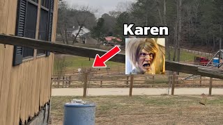 Angry Karen yells at us *funny*