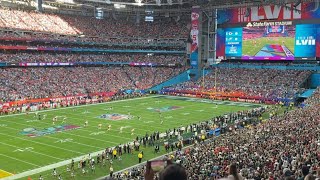 Super Bowl 57 kickoff Chiefs vs. Eagles 2023