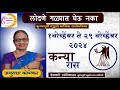 कन्या राशी : नोव्हेंबर 2024 मासिक राशिफळ | Virgo in Marathi | मराठी ज्योतिष | Kanya Rashi