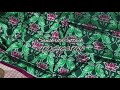 emerald green magenta lotus parrot pure silk saree