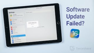 Can't Update from iPadOS 15.7 to iPadOS 16? Software Update Failed?