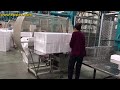 semi automatic pe stripe bundling machine for eps expanded polystyrene packaging