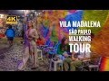 Vila Madalena Sao Paulo Brazil Walking Tour | 4K Walking