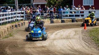 Unedited Lawn Mower Racing – NELMRA CP Class Heat | Head-Cam in Brooklyn CT