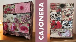 Cajoneras Decoradas con Servilletas de Diferentes estilos :: Chuladas Creativas