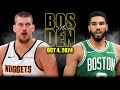 Boston Celtics vs Denver Nuggets Full Game Highlights - October 4, 2024 | 2024 NBA Pre-Season