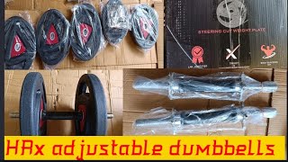 Unboxing HRx / adjustable plates  / and rod dumbbells # hrx #fitness #gym #hrx #reels